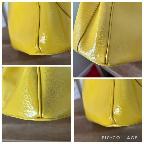 Prada Yellow Galleria Leather Tote with Strap - Picture 16 of 16